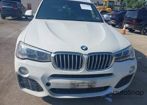 2016 BMW X3 xDrive35I z USA, uszkodzony, nr VIN 5UXWX7C55G0K36948